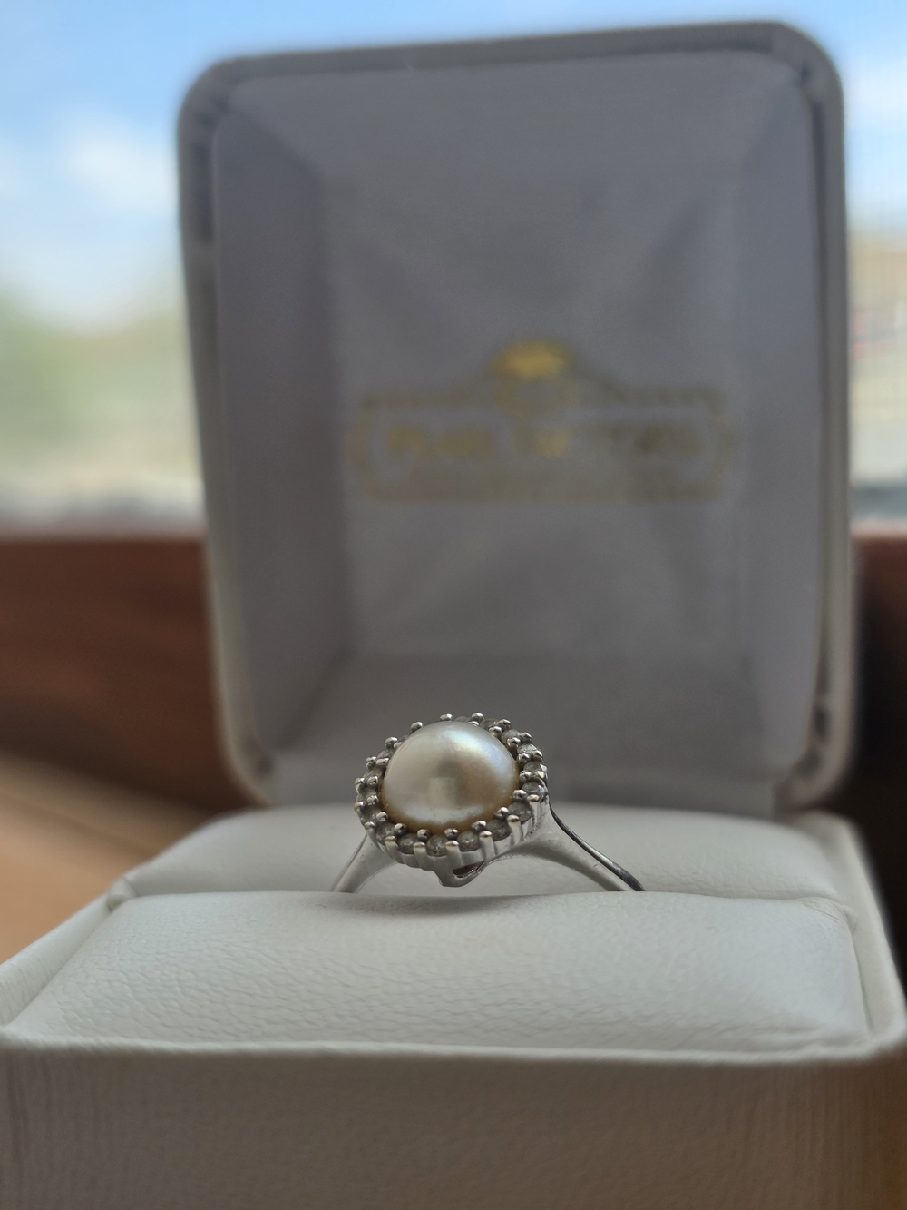 Pearl Factory 14k White Gold Diamond Ring - Picture 2 of 8